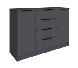 Комод 130 см "Мадрид" графит