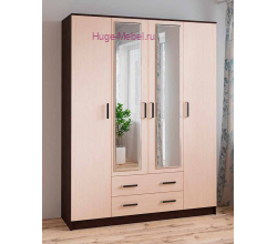 Шкаф с ящиками "Лагуна-016" венге/дуб