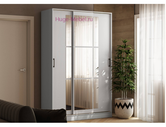 Шкаф-купе "Стиль-2 1400" белый