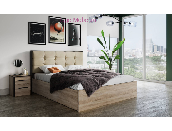 Кровать подъёмная 140 "Лирика ЛК-2 Карамель"