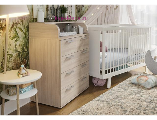 Комод пеленальный "К-1 М" шимо светлый