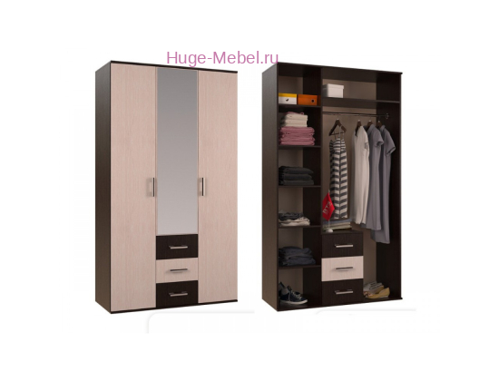 Шкаф 3-х створчатый "Белла"