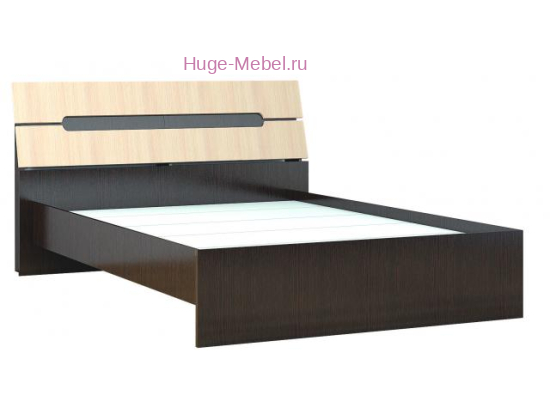 Кровать Гавана 160х200 Венге / Дуб молочный