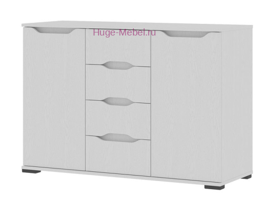 Комод белый "Валенсия со створками"